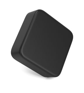 50mm Push and Turn Square Child Resistant Plastic Universal Caps With Foam Liner - Matte Black - 80/Box