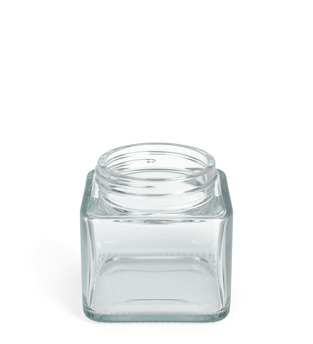 50mm Cube Clear 3oz Glass V2 Jars 80/Box