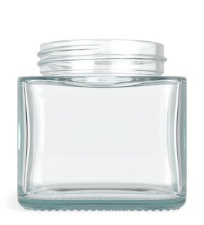 50mm Cube Clear 3oz Glass V2 Jars 80/Box