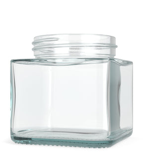 50mm Cube Clear 3oz Glass V2 Jars 80/Box