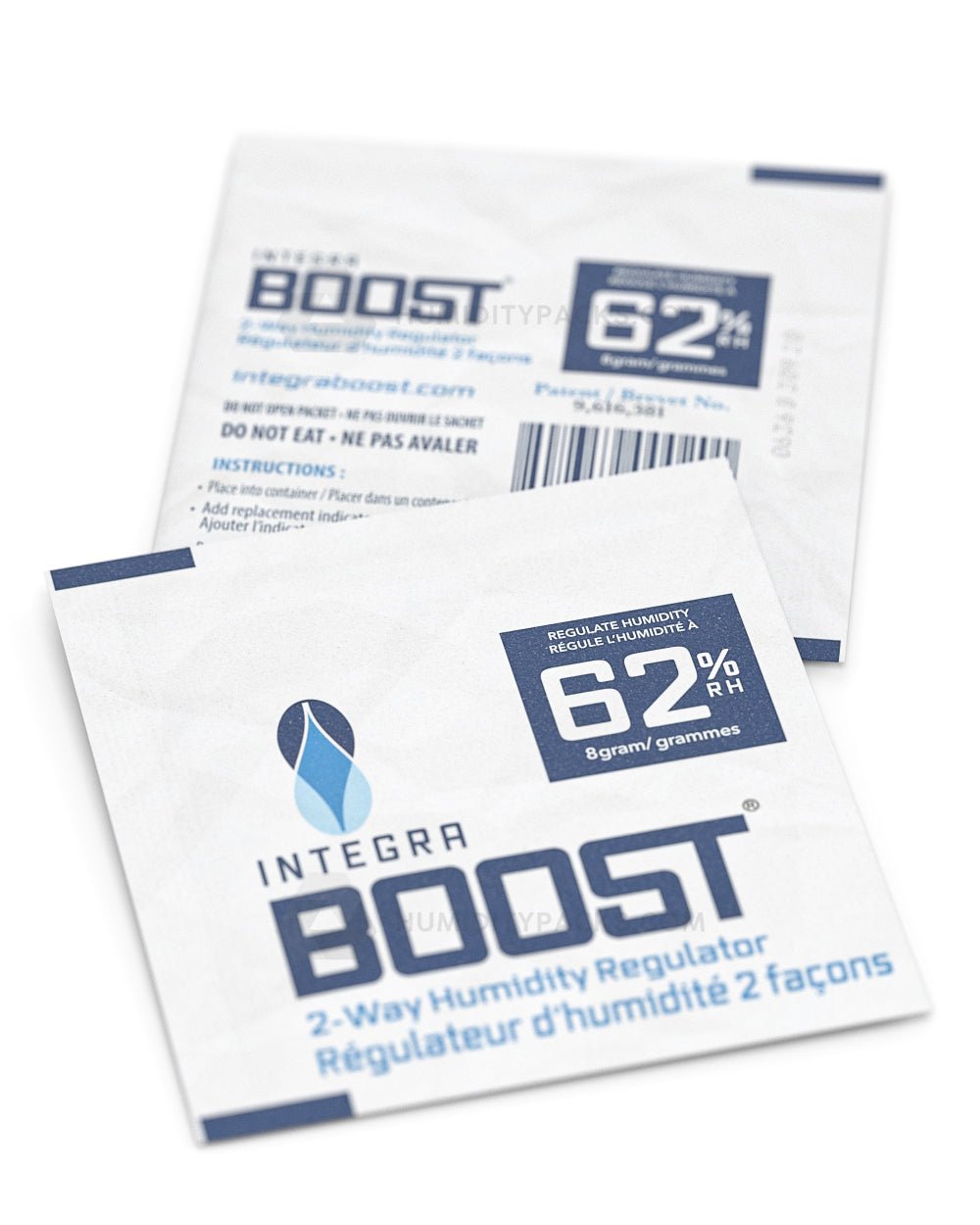 Integra Boost Humidity Packs 62% (8 gram) 50-Box Humidity Packs - 8