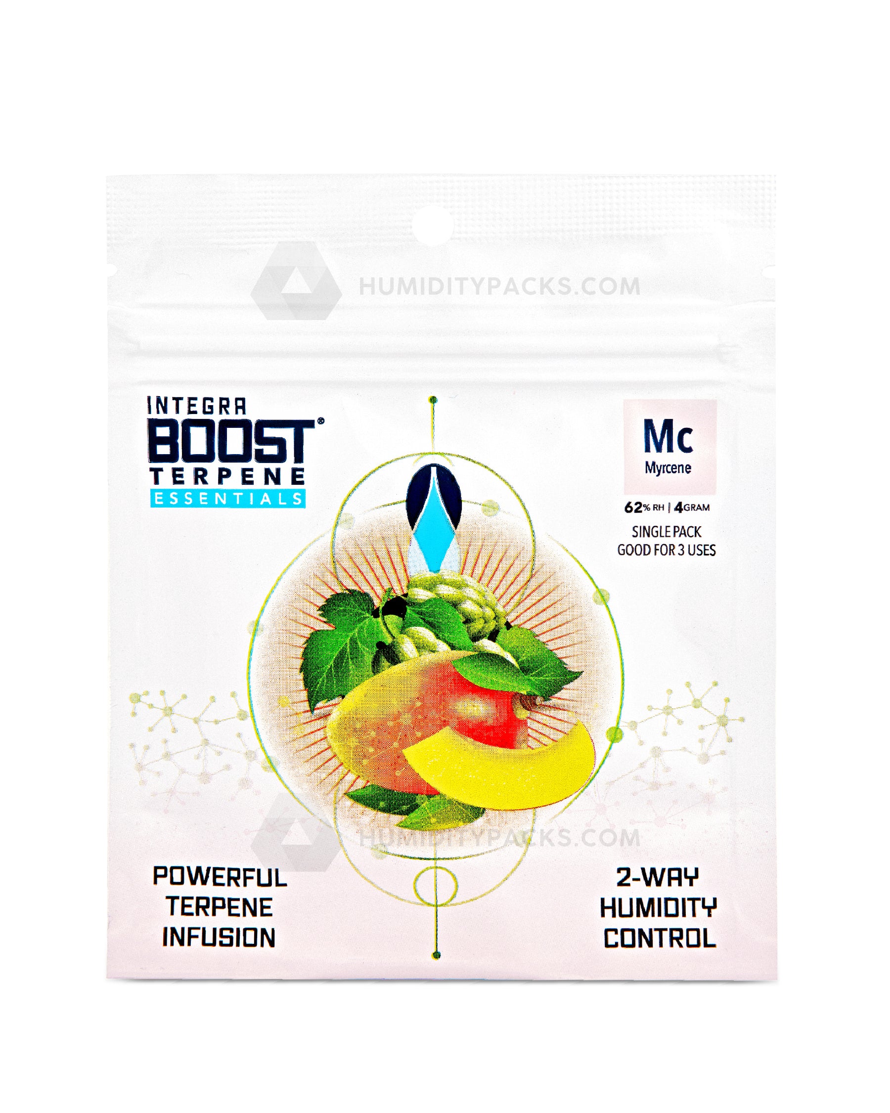 Integra Boost 4 Gram 2-Way Terpene Essentials Myrcene Humidity Packs (62%) 48-Box Humidity Packs - 2