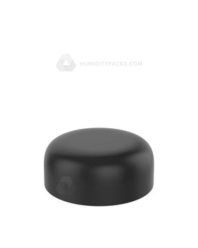53mm Push and Turn Dome Child Resistant Plastic Caps With Foam Liner - Matte Black - 120/Box