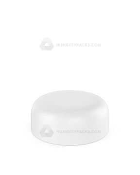 53mm Push and Turn Dome Child Resistant Plastic Caps With Foam Liner - Matte White - 120/Box