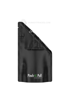 Matte-Black 4" x 7" Pinch N Pull Mylar Child Resistant & Tamper Evident Bags (7 grams) 250/Box