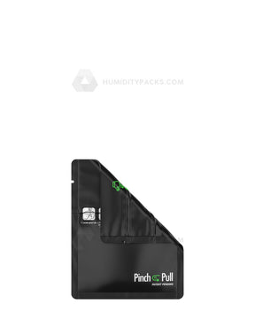 Matte-Black 3.6" x 4.5" Pinch N Pull Mylar Child Resistant & Tamper Evident Bags (1 Gram) 250/Box Humidity Packs - 3