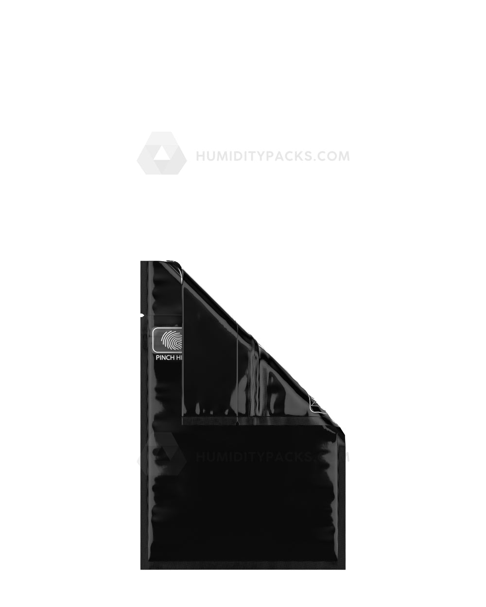 Matte-Black 3.4" x 3.7" Pinch N Slide 2.0 Mylar Child Resistant & Tamper Evident Bags (1 gram) 250/Box