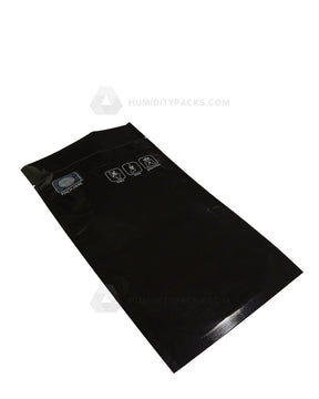 Black 5" x 8.5" Pinch N Slide 2.0 Mylar Child Resistant & Tamper Evident Vista Bags (14 grams) 250/Box Humidity Packs - 2