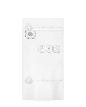 Matte-White 4" x 7.4" Pinch N Slide 3.0 Mylar Child Resistant & Tamper Evident Vista Bags (7 grams) 250/Box