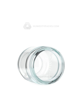 53mm Rounded Base Clear 2.5oz Glass Jar 32/Box Humidity Packs - 3