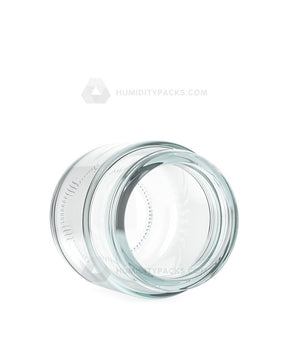 53mm Rounded Base Clear 3.75oz Glass Jar 32/Box Humidity Packs - 3