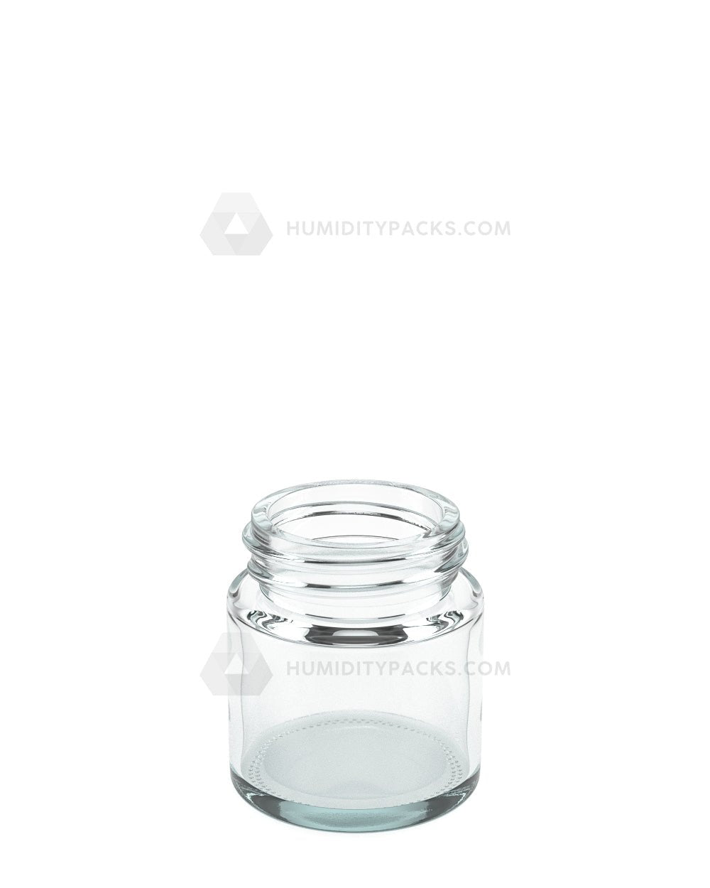 38mm Straight Sided Clear 1oz Glass Jar 256/Box