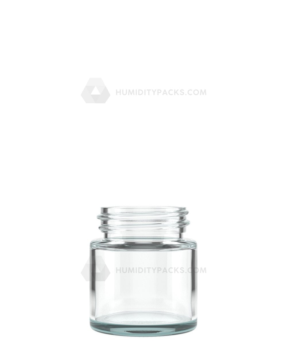 Clear Straight-Sided Glass Jars - 2 oz, Metal Cap