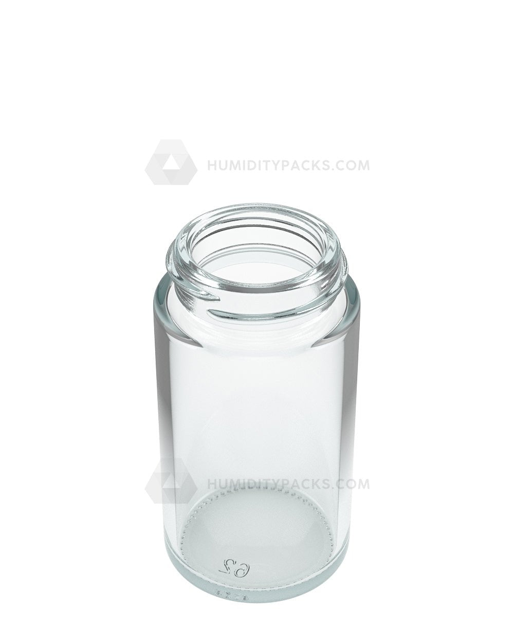38mm Wide Mouth Straight Clear 2oz Glass Jar 180/Box Humidity Packs - 2