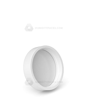 50mm Push and Turn Child Smooth Resistant Plastic Caps With Foam Liner - Matte White - 100/Box
