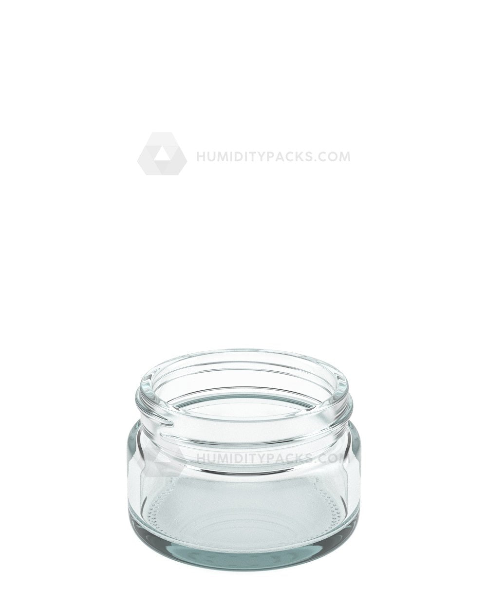 50mm Straight Sided Clear 1oz Glass Jar 200/Box Humidity Packs - 2