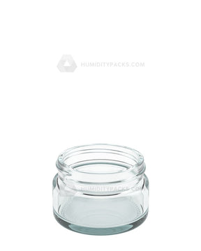 50mm Straight Sided Clear 1oz Glass Jar 200/Box Humidity Packs - 2