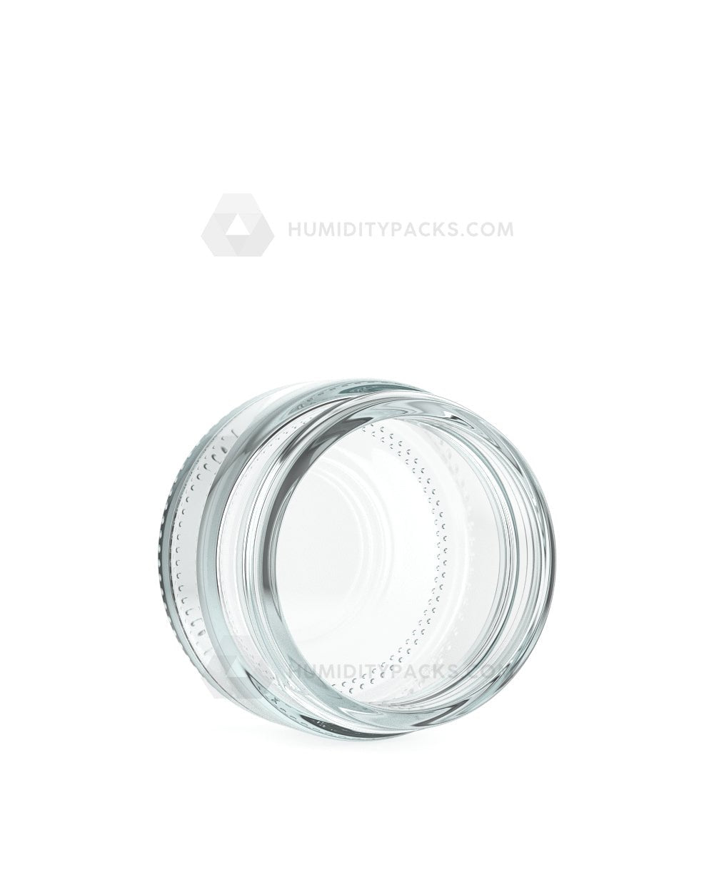 50mm Straight Sided Clear 1oz Glass Jar 200/Box Humidity Packs - 3