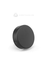 50mm Push and Turn Smooth Child Resistant Plastic Caps With Foam Liner - Matte Black - 100/Box