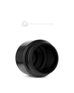 50mm Straight Sided Glossy Black 2oz Glass Jar 200/Box