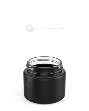 50mm Straight Sided Matte Black 2oz Glass Jar 200/Box
