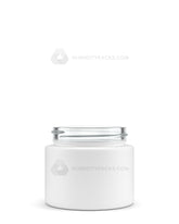 50mm Straight Sided Matte White 2oz Glass Jar 200/Box Humidity Packs - 1