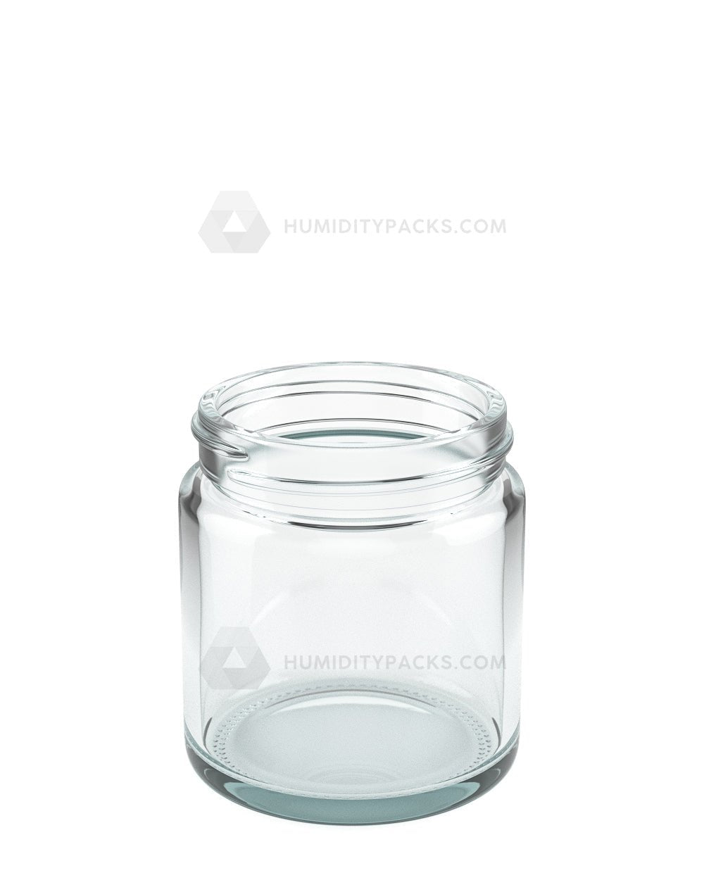 50 Pack) 3oz Thick Glass Container with Black Child Resistant Lid