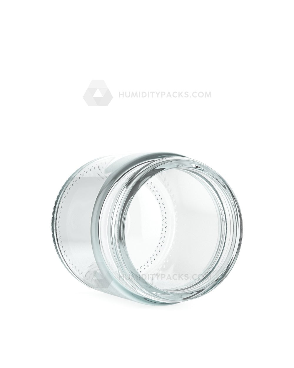 50mm Straight Sided Clear 3oz Glass Jar 150/Box Humidity Packs - 3