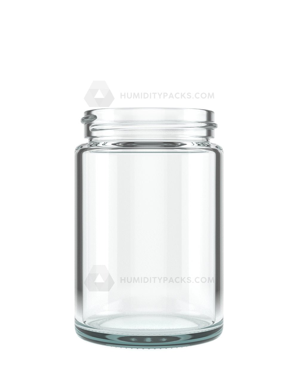 50mm Straight Sided Clear 5oz Glass Jar 100/Box Humidity Packs - 1