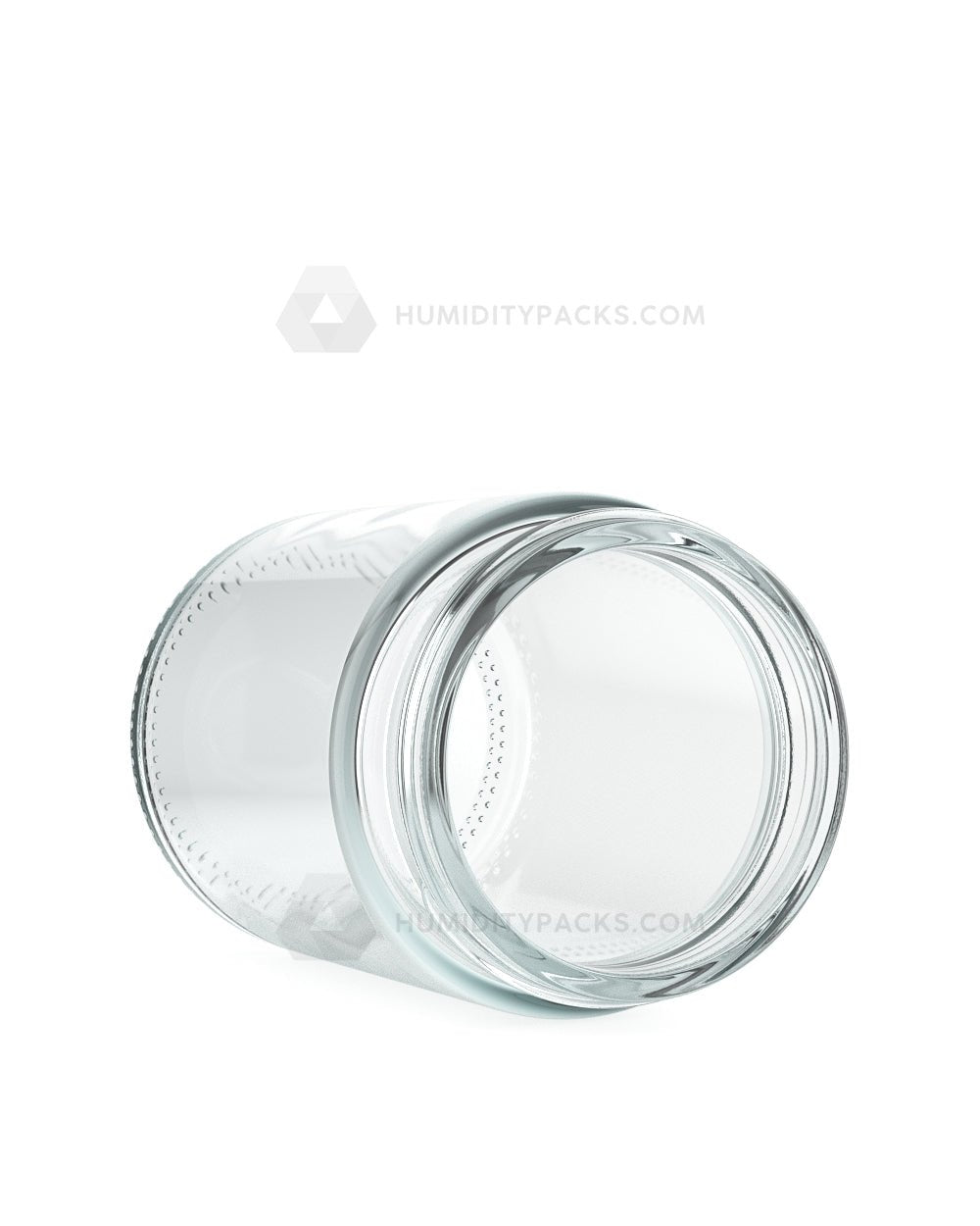 50mm Straight Sided Clear 5oz Glass Jar 100/Box Humidity Packs - 3