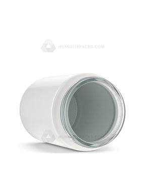 50mm Straight Glossy White 5oz Glass Jar 100/Box