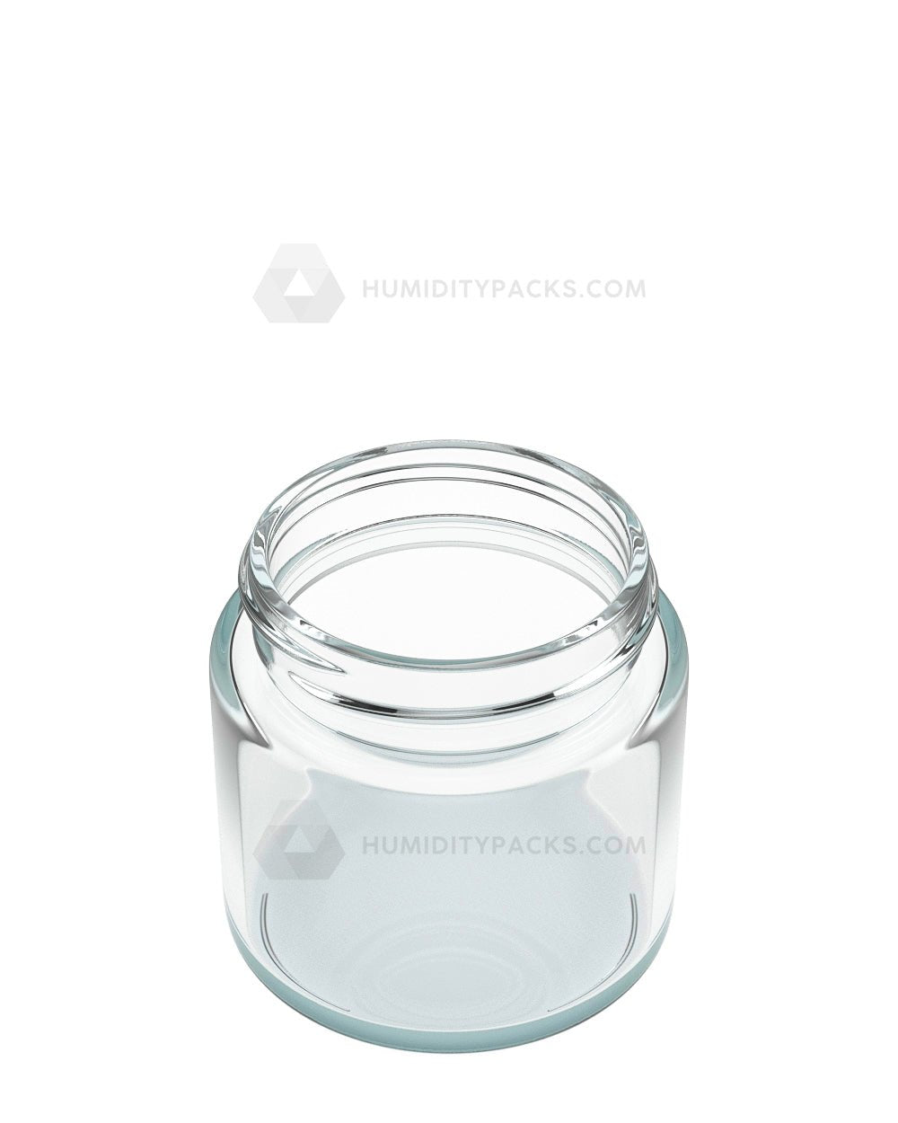 53mm Straight Sided Clear 3oz Glass Jar 144/Box Humidity Packs - 3