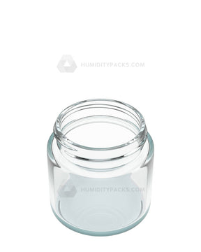 53mm Straight Sided Clear 3oz Glass Jar 144/Box Humidity Packs - 3