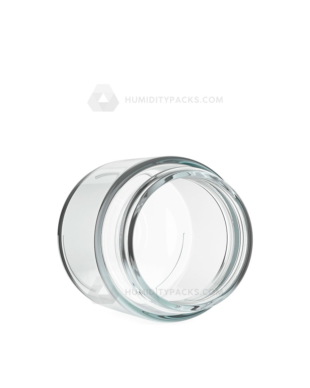 53mm Straight Sided Clear 3oz Glass Jar 32/Box Humidity Packs - 4