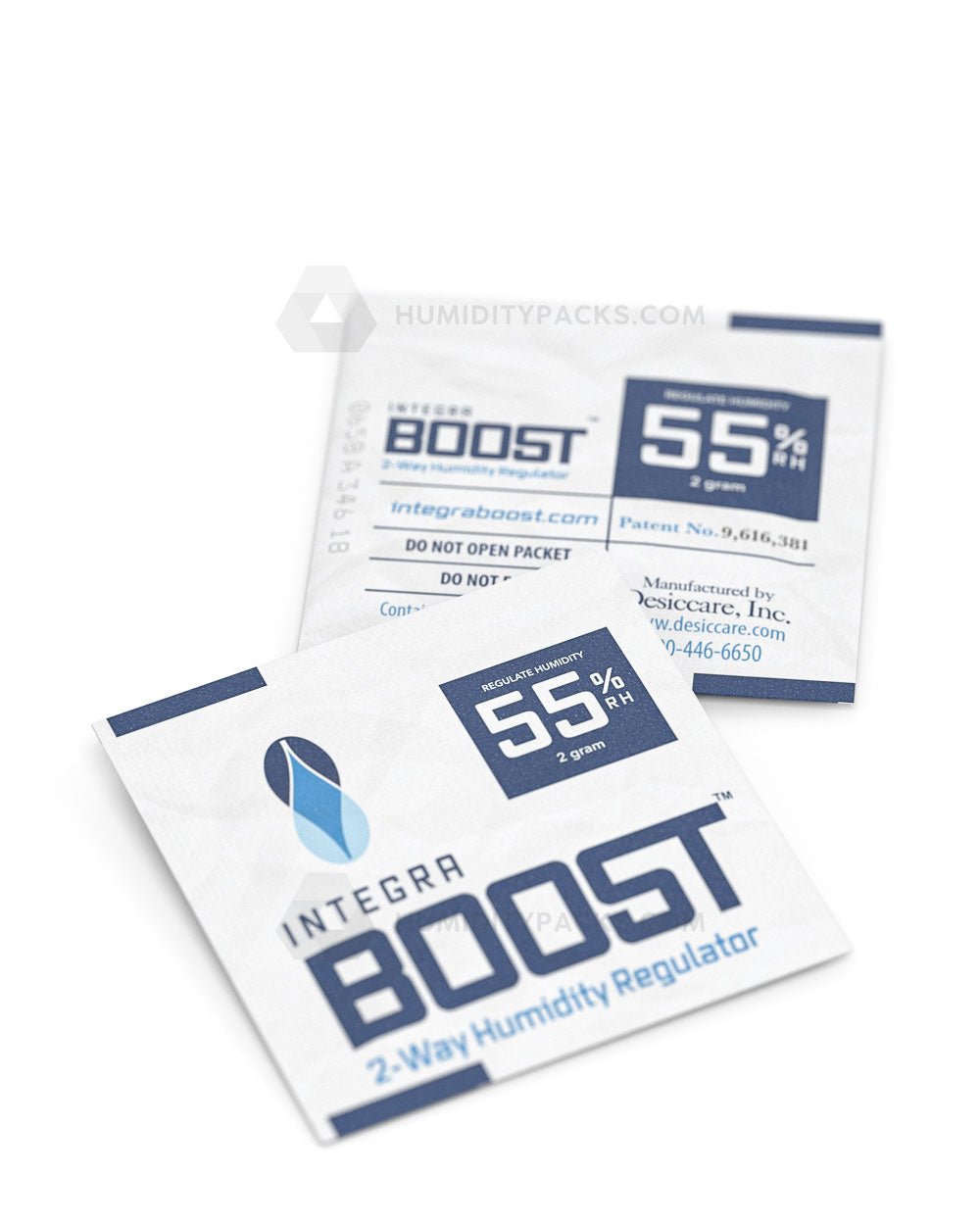 Integra Boost 2 Gram 55% 2-Way Humidity Packs 100/Box Humidity Packs - 5