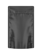 5 x 8 x 3 OD Matte Black Mylar Foil Stand Up Pouch; (1,000/case