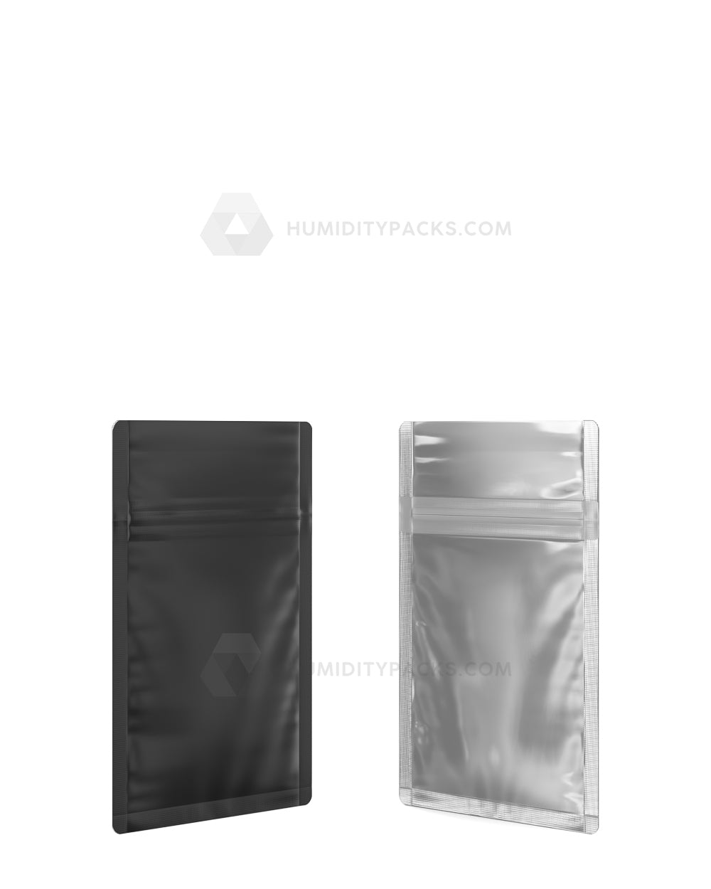 Matte-Black 3" x 4.5" Vista Mylar Tamper Evident Bags (1 gram) 1000/Box