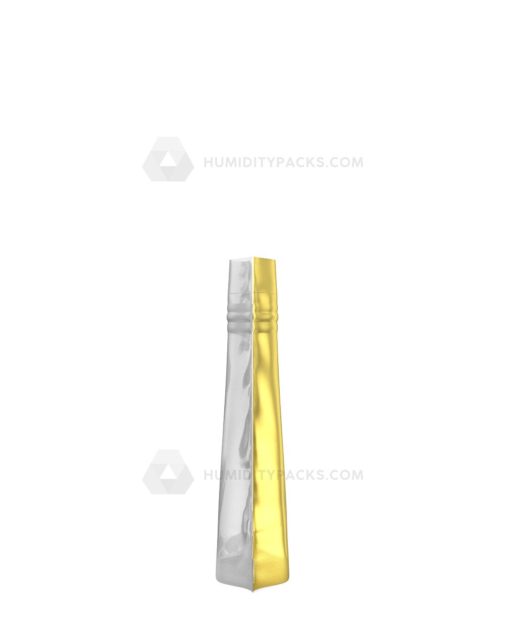 Matte-Gold 3.6" x 5" Vista Mylar Tamper Evident Tear Notch Bags (3.5 grams) 1000/Box Humidity Packs - 5