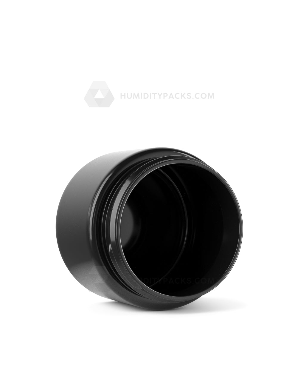 53mm Straight Sided Black 3oz Plastic Jar 100/Box