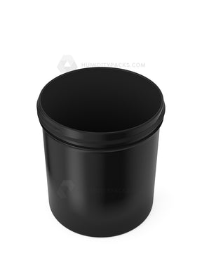 89mm Wide Mouth Straight Sided Black 16oz Plastic Jar 205/Box