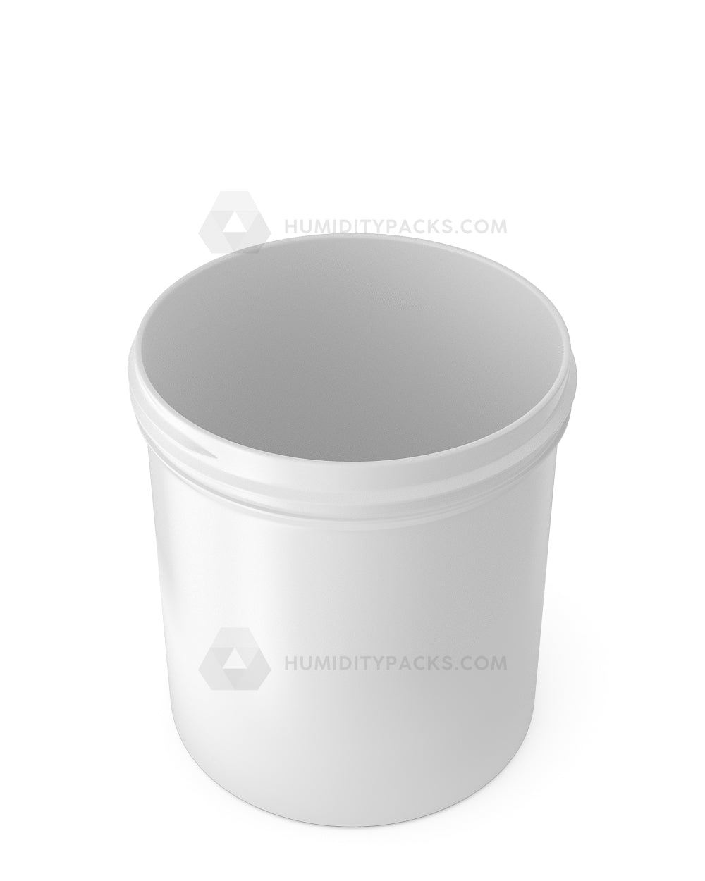 89mm Wide Mouth Straight Sided White 16oz Plastic Jar 205/Box