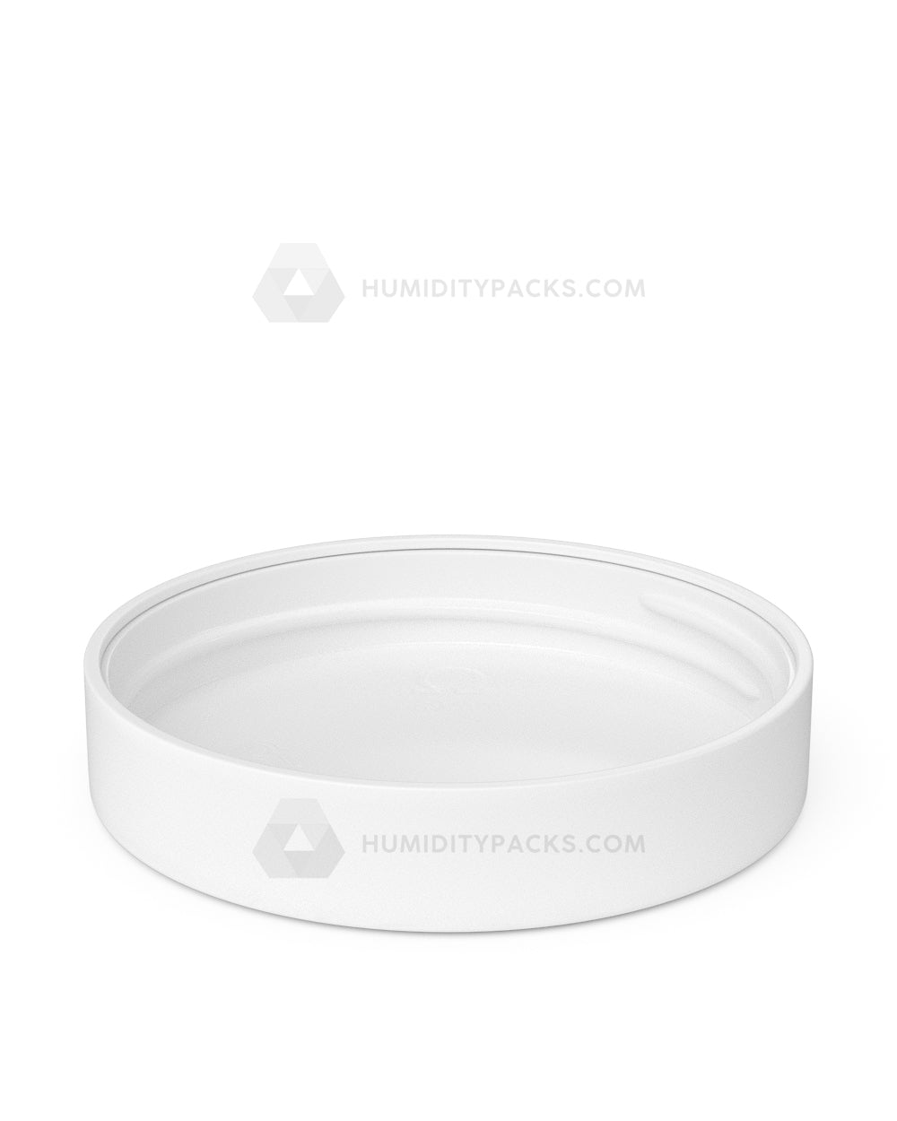 89mm Push and Turn Smooth Child Resistant Plastic Caps With Foam Liner - Semi Gloss White - 205/Box