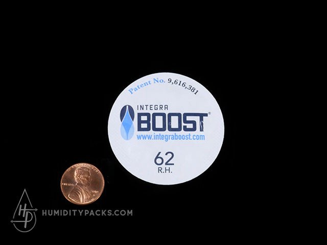 Boost Round 51mm Humidity Packs 62% - 3500-Box Humidity Packs - 2